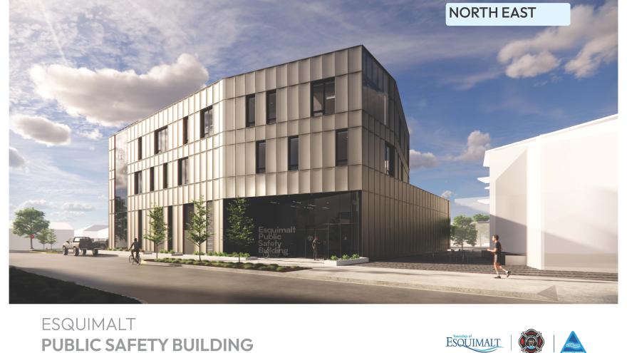 Esquimalt Public Safety Building northseast design concept