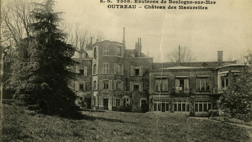 ARCHIVES-Chateau des Masurettes postcard (ca. 1918) CA PR111-v991-030-011