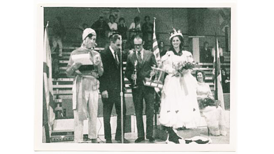 Crowning of Buccaneer Days Queen in 1971. In 1939, Esquimalt began holding a May Queen celebration. This evolved into Esquimalt Days and eventually, in 1966, became Buccaneer Days. The town turned out in naval and pirate attire, vying for prizes for the best costume. Archives 004-986-020-023